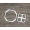 Ekena Millwork Extra Small Johnston Decorative Fretwork Wall Pnls in Architectural PVC, 12 3/8"W x 7 3/8"H x 3/8"T WALP08X08JHN - alternate 2